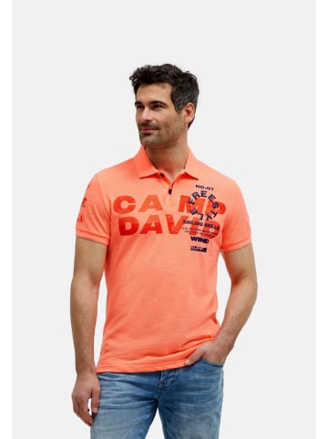 CAMP DAVID  Poloshirt 'Windsurfing' in orange