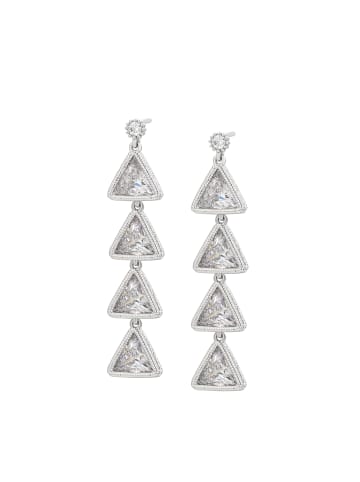 gaya Women Earrings in Silver White