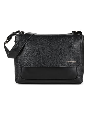 Mandarina Duck Daisy Umhängetasche Leder 28 cm in nero