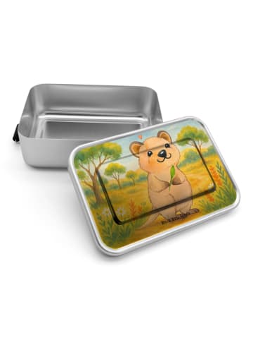 Mr. & Mrs. Panda Metall Brotdose Quokka Happy Design ohne Spruch in Weiß
