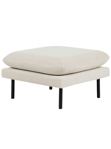 Beliani Ottomane VINTERBRO in Beige/Schwarz - (W) 70 x (H) 44 x (L) 70 cm