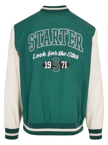 STARTER College-Jacken in darkfreshgreen/palewhite