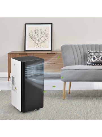 in.tec Mobile Klimaanlage in Schwarz Weiß (H)70cm (B)35cm (T)35cm
