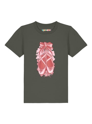 wat? Apparel T-Shirt Ballettschuhe in Khaki