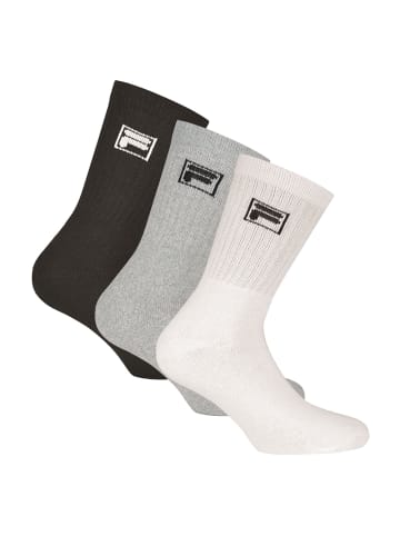 Fila Socken 3er Pack in Classic Mix (Schwarz; Weiß; Grau)