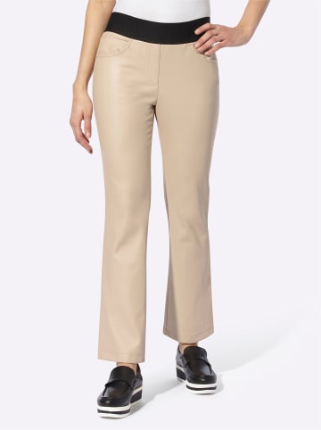 Heine Lederimitat-Hose in beige