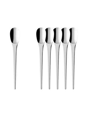 Villeroy & Boch 6er Set Tafellöffel NewMoon in Silber 218 mm in silber