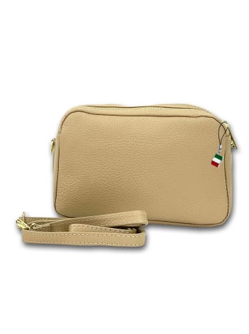 Florence Leder Umhängetasche Florence Tasche beige, taupe ca. 22cm