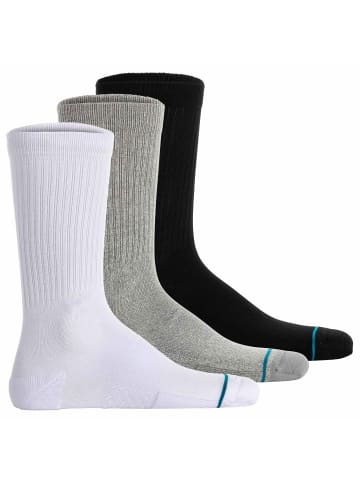 STANCE Socken 3er Pack in Schwarz/Grau/Weiß