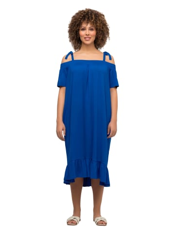 Ulla Popken Jerseykleid in kobalt blau