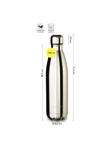 Echtwerk Trinkflasche "Shiny" 750 ml in Silber