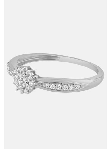 Diamant Exquis Ring aus 375 Weißgold mit Diamant