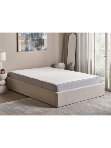 Beliani Matratze WHISPER in Weiß/Grau - (W) 140 x (H) 20 x (L) 200 cm