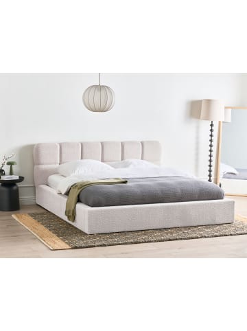 Beliani Doppelbett BASTON in Beige - (W) 212 x (H) 94 x (L) 227 cm