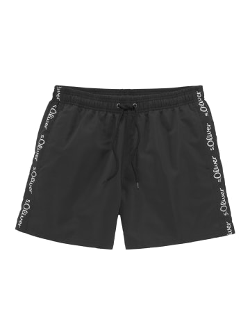 S. Oliver Badeshorts in schwarz