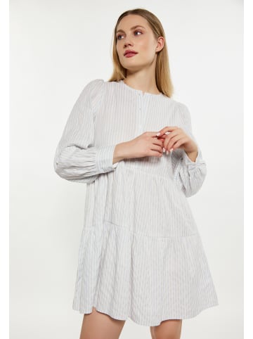DreiMaster Maritim Damen Kleid in Hellblau Wollweiss