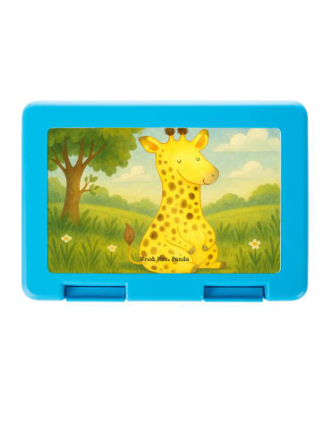 Mr. & Mrs. Panda Brotdose Giraffe Zufrieden Design ohne Spruch in Weiß