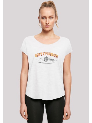 F4NT4STIC Long Cut T-Shirt Harry Potter Gryffindor Team Quidditch in weiß
