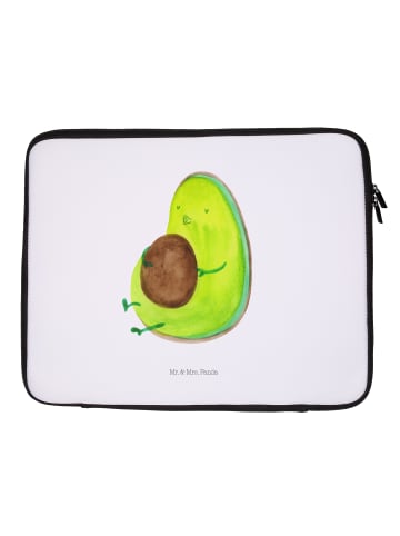 Mr. & Mrs. Panda Notebook Tasche Avocado Pfeifen ohne Spruch in Weiß