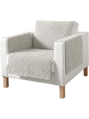 Erwin Müller Cord Sesselschoner in silber