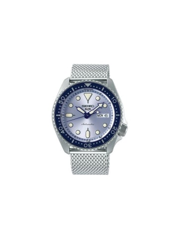 Seiko Sports Uhr silber blau SRPE77K1