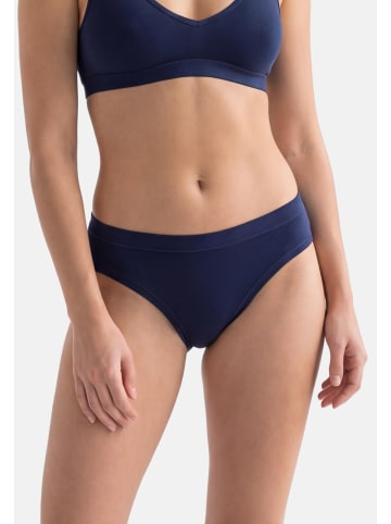 Conta Hüftslip Feinripp in Weiß / blau