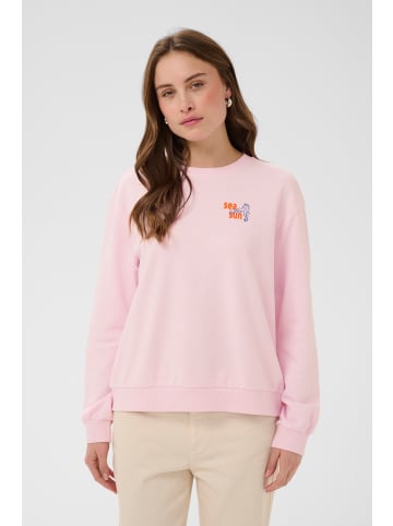 SAINT TROPEZ Trackjacket-sweat LorissaSZ Lockere Passform in Festival Bloom
