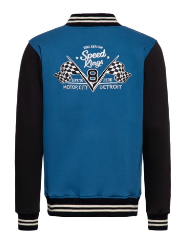 King Kerosin King Kerosin Collegejacke Speed Kings V8 in blau