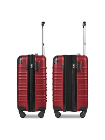 Wenger Amplar Evo 4 Rollen Kabinentrolley S 53 cm mit Dehnfalte ruby