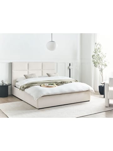 Beliani Doppelbett LAGORD in Weiß/Schwarz - (W) 170 x (H) 84 x (L) 214 cm