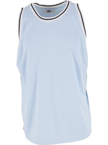 DEF DEF Herren Mesh Tanktop in light blue/white