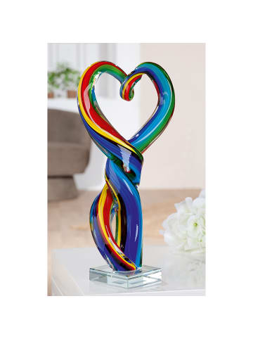GILDE Skulptur Twist mehrfarbig - (H) 34 cm