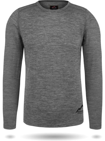 Normani Outdoor Sports Normani Outdoor Sports Herren Merino Langarm Melbourne in Grau