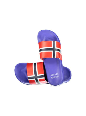 NORWAY 1963 Blau Kunststoff Herren Pantolette