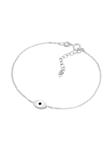 Elli Armband 925 Sterling Silber Evil Eye in Schwarz