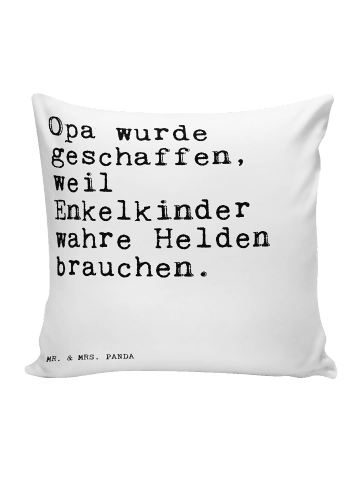 Mr. & Mrs. Panda Zierkissen Opa wurde geschaffen, weil... mit Sp... in Weiß