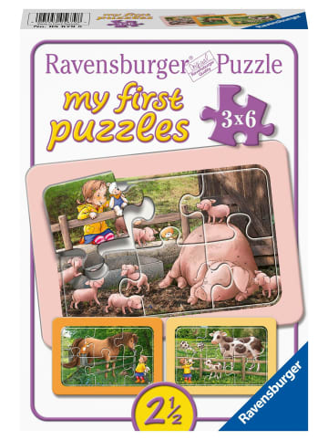 Ravensburger Ravensburger Kinderpuzzle - 05679 Lotta auf dem Bauernhof - My First Puzzle...