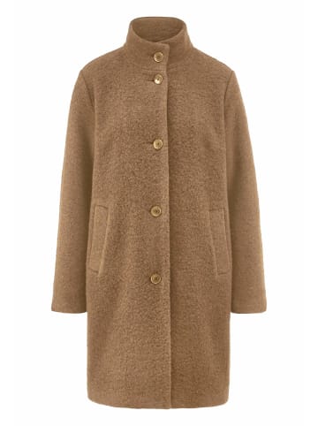 Hessnatur Wollfleece Mantel in camelbraun