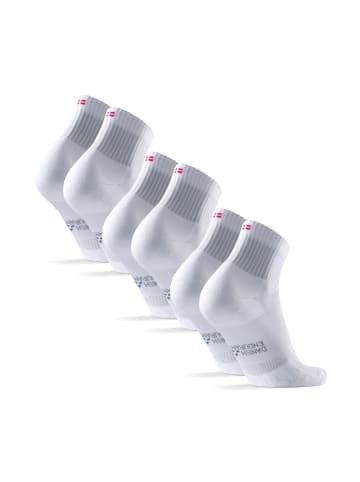 DANISH ENDURANCE Socken Long Distance Quarter in weiß