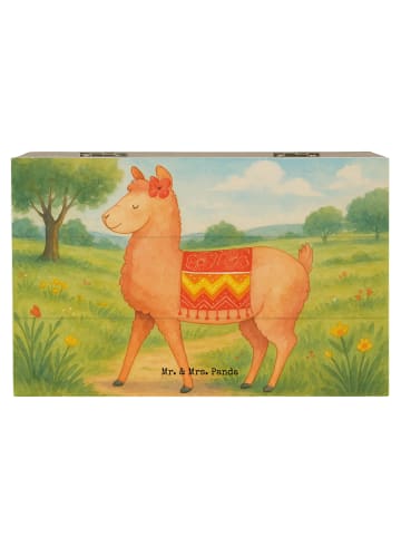 Mr. & Mrs. Panda Truhe Alpaka Stolz Design ohne Spruch in Weiß