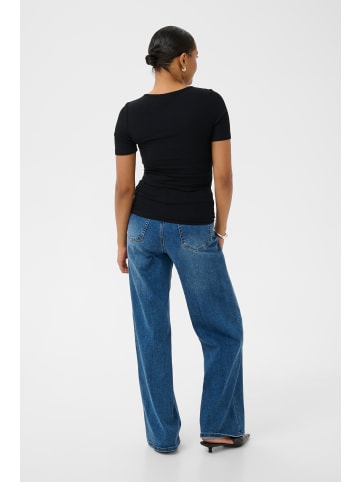 Kaffe T-Shirt kurzarm KAamy Slim fit in Black Deep