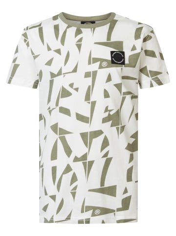 Petrol Industries T-Shirt mit Allover-Muster Maui in Grün