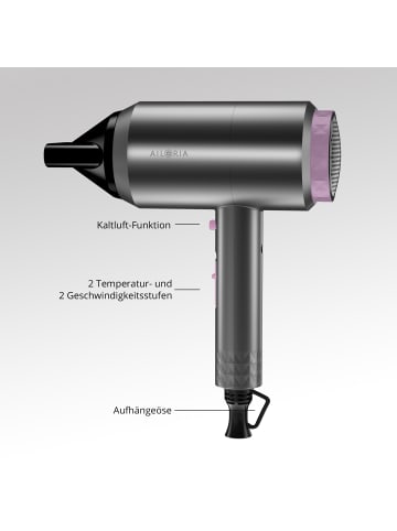 Ailoria RESPIRE Haartrockner mit Ionen-Technologie 2200 W in grau