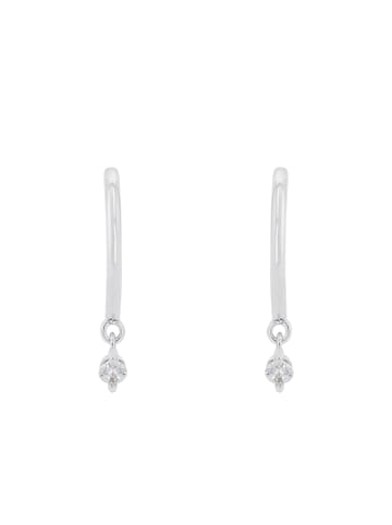 Amor Creolen Silber 925, rhodiniert in Silber