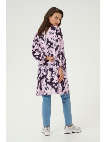 Kaffe Kleid KAvictoria Loose fit in Black/Pink Graphic Strokes