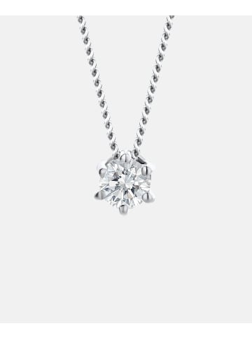 Diamant L'éternel Halskette aus 750 Weißgold mit 0.12 Karat Diamant