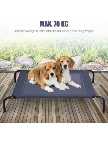 COSTWAY Hundebett bis 45kg in Grau