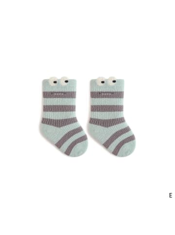 MUNADUNA 5er-Set 'Kleine Monsters' Winter Baby Socken