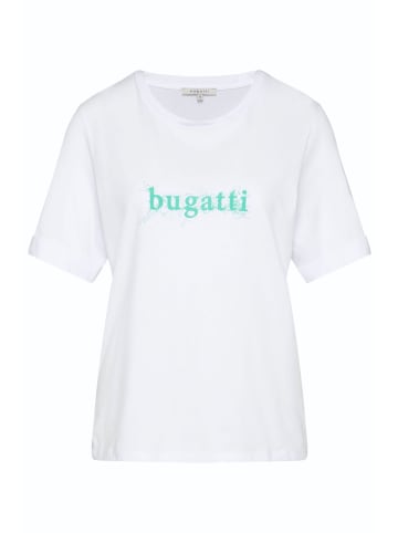 Bugatti Printshirt in weiß