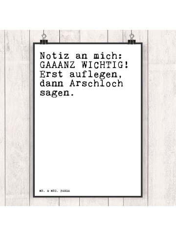 Mr. & Mrs. Panda Bild Notiz an mich: GAAANZ... mit Spruch in Weiß